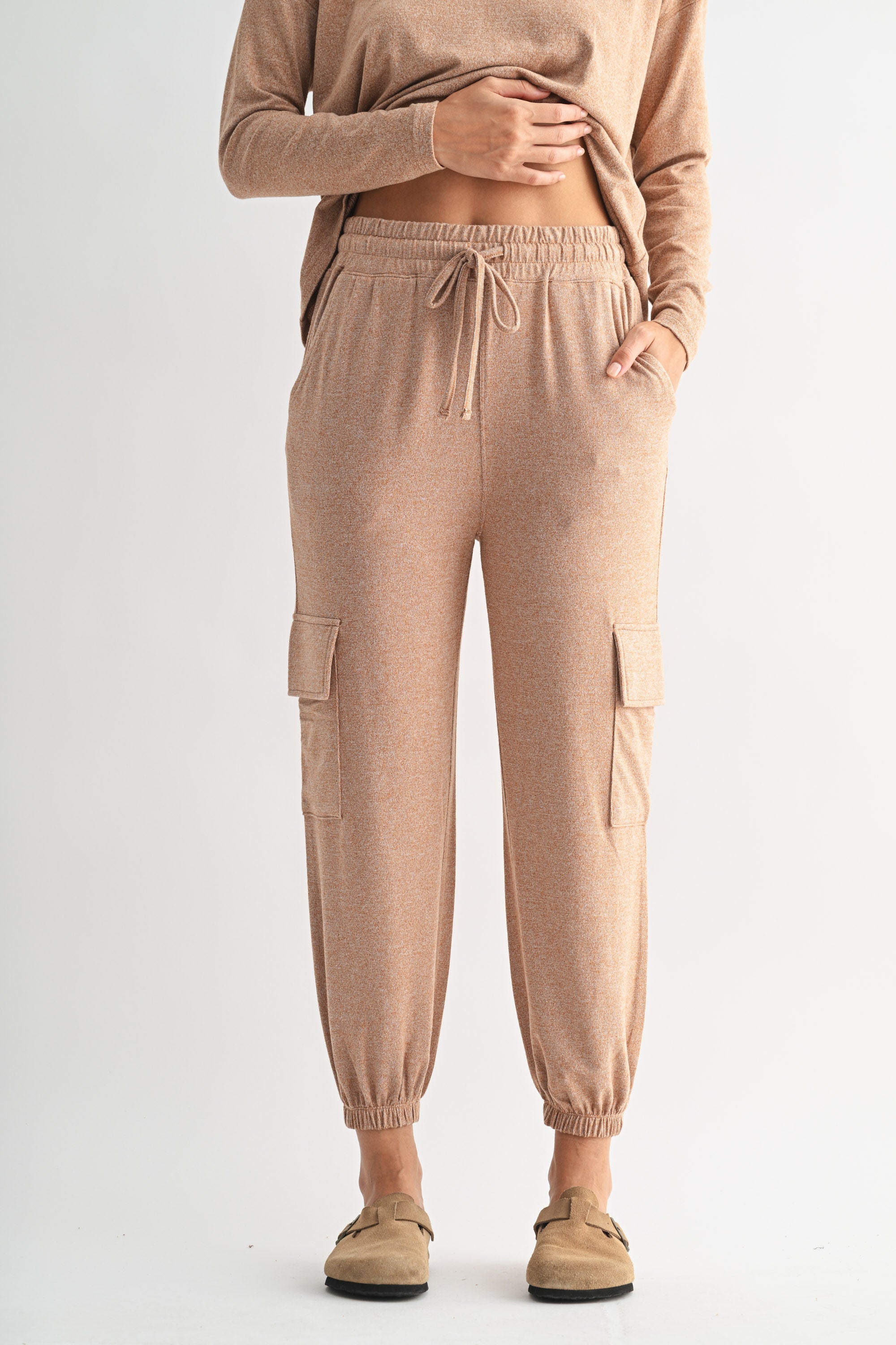 Comfy Hacci Lounge Cargo Joggers – Mono B