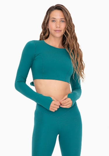 Mono B Cropped Jacquard Mineral Wash Pullover – Girl Intuitive